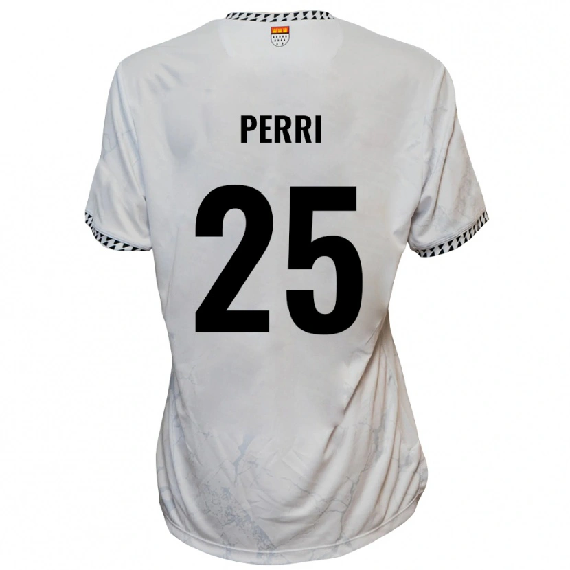 Danxen Kinderen Diego Perri #25 Wit Zwart Uitshirt Uittenue 2025/26 T-Shirt