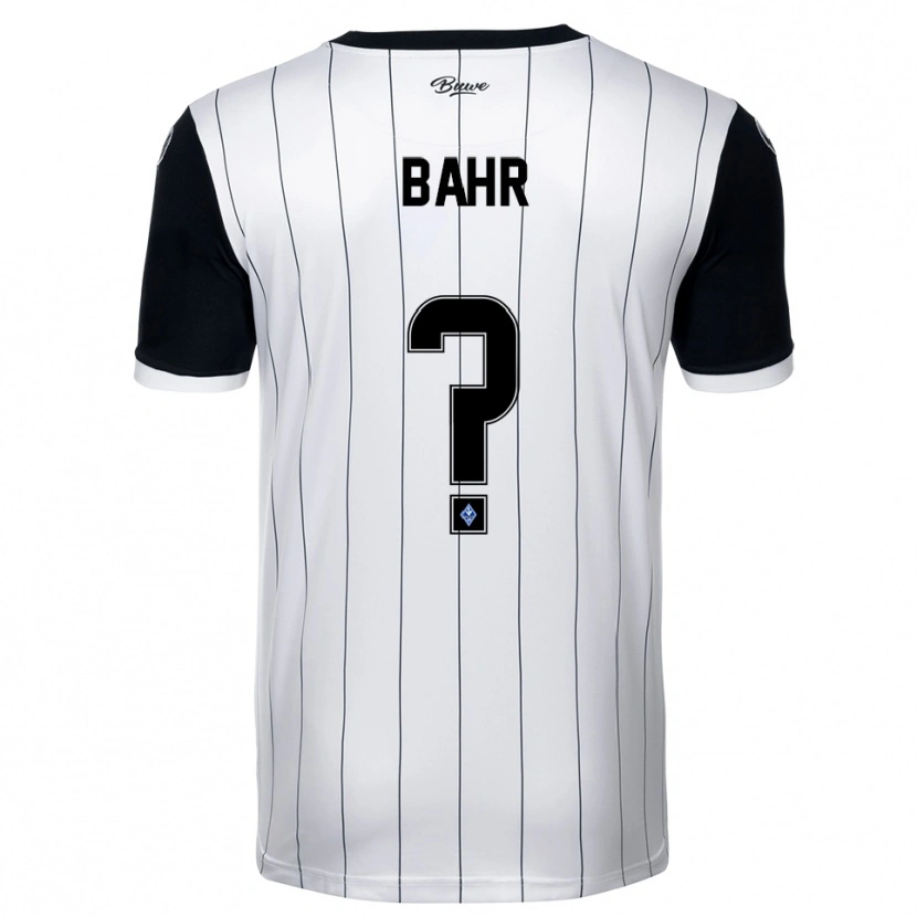 Danxen Kinderen Moritz Bahr #0 Wit Zwart Uitshirt Uittenue 2025/26 T-Shirt