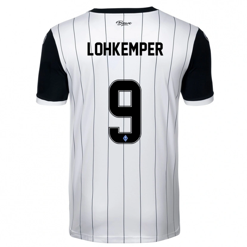 Danxen Kinderen Felix Lohkemper #9 Wit Zwart Uitshirt Uittenue 2025/26 T-Shirt