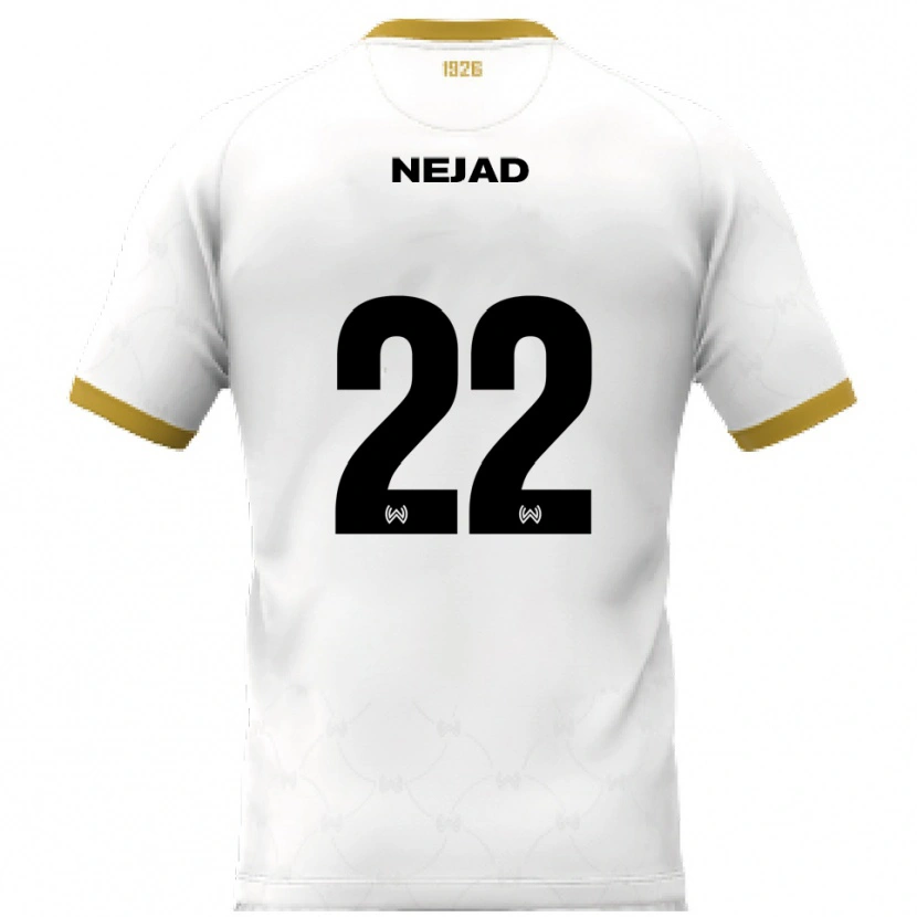 Danxen Kinderen Milad Nejad #22 Wit Goud Uitshirt Uittenue 2025/26 T-Shirt