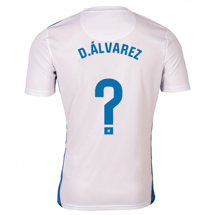 Danxen Heren Dani Álvarez #0 Wit Blauw Thuisshirt Thuistenue 2025/26 T-Shirt