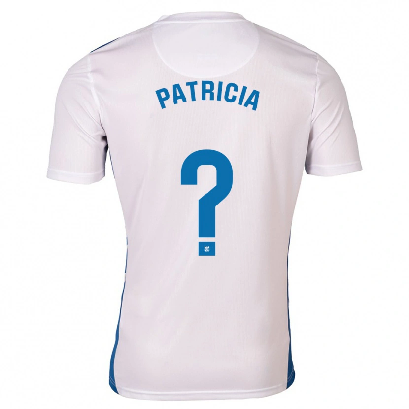 Danxen Heren Patricia Gavira Collado #0 Wit Blauw Thuisshirt Thuistenue 2025/26 T-Shirt