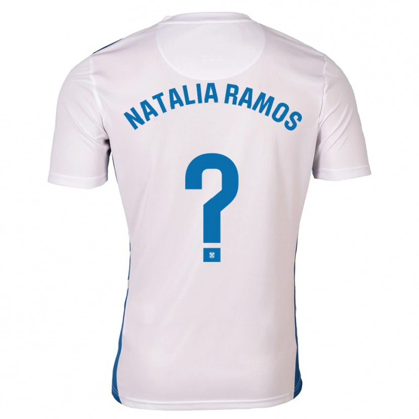 Danxen Heren Natalia Ramos Álvarez #0 Wit Blauw Thuisshirt Thuistenue 2025/26 T-Shirt