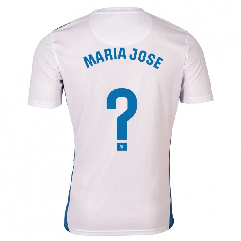 Danxen Heren María José Pérez González #0 Wit Blauw Thuisshirt Thuistenue 2025/26 T-Shirt