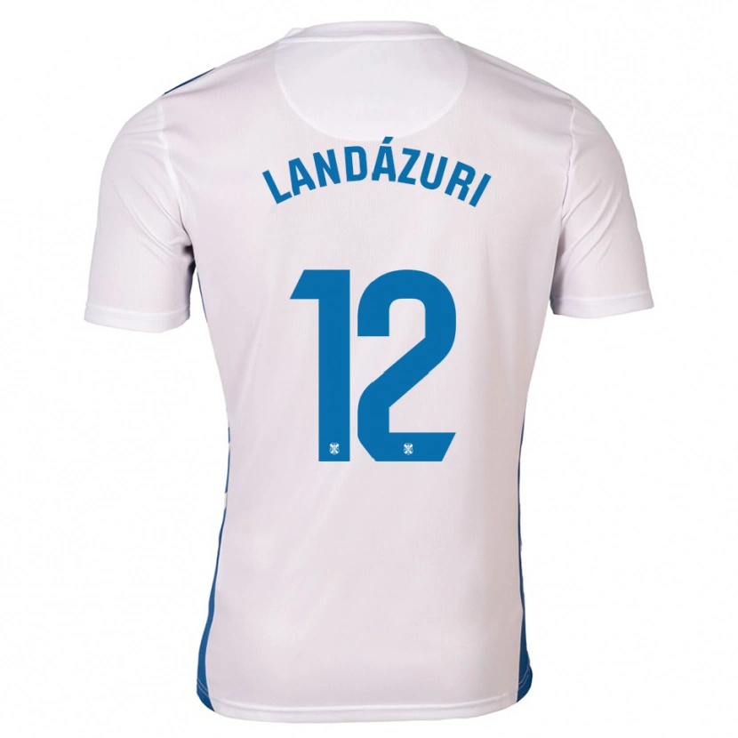 Danxen Heren Anthony Landázuri #12 Wit Blauw Thuisshirt Thuistenue 2025/26 T-Shirt