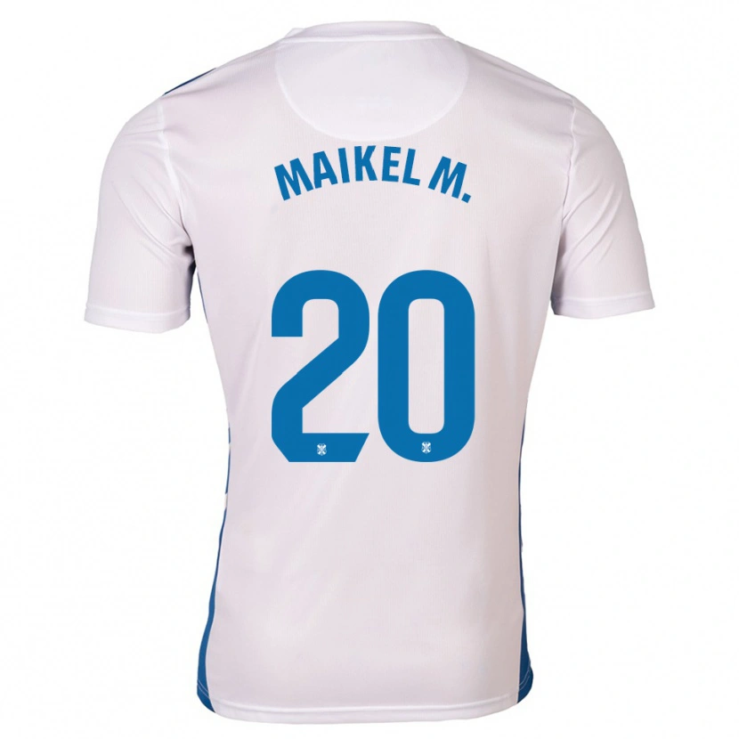Danxen Heren Maikel Mesa #20 Wit Blauw Thuisshirt Thuistenue 2025/26 T-Shirt