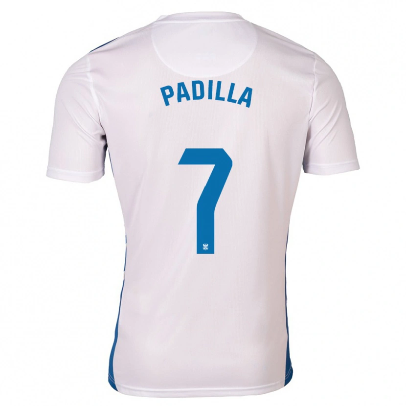 Danxen Heren Jorge Padilla #7 Wit Blauw Thuisshirt Thuistenue 2025/26 T-Shirt