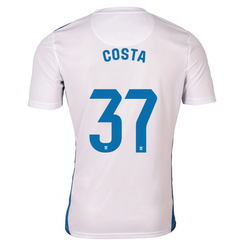 Danxen Heren Mauro Costa #37 Wit Blauw Thuisshirt Thuistenue 2025/26 T-Shirt