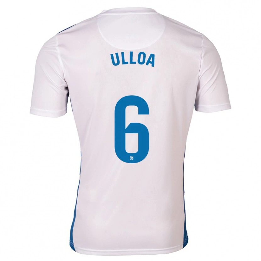 Danxen Heren Alberto Ulloa #6 Wit Blauw Thuisshirt Thuistenue 2025/26 T-Shirt