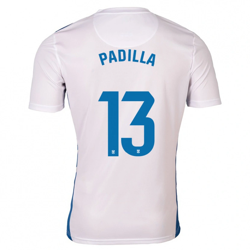 Danxen Heren Alejandro Padilla #13 Wit Blauw Thuisshirt Thuistenue 2025/26 T-Shirt