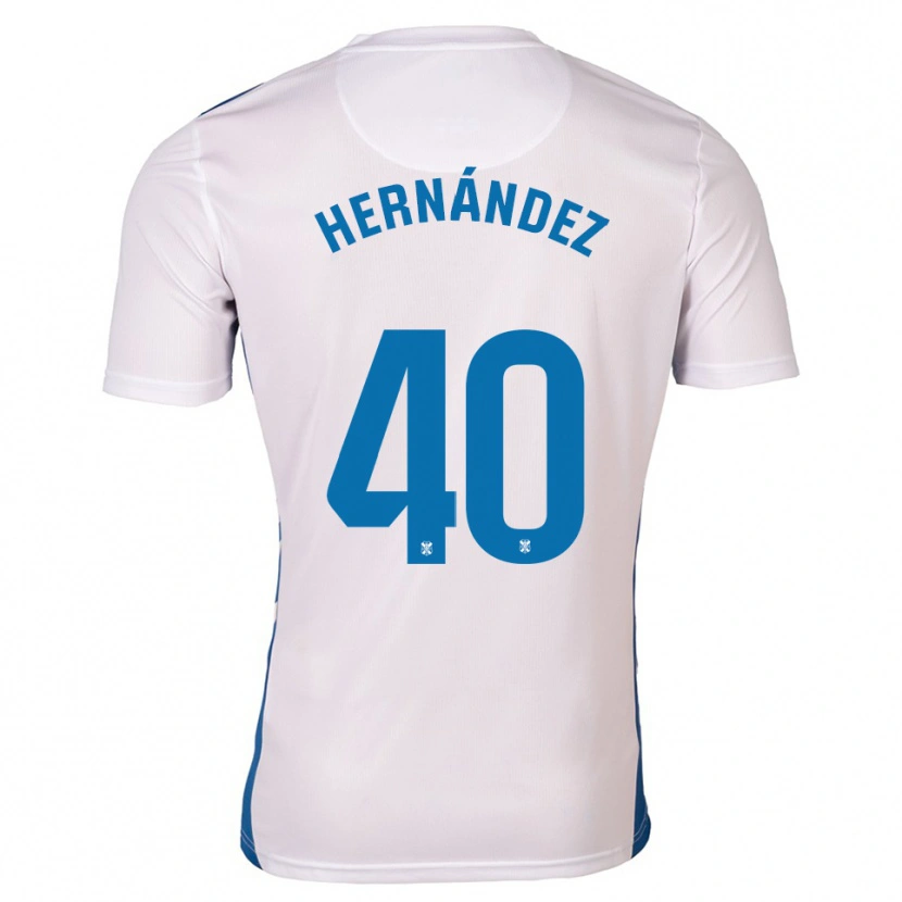 Danxen Heren Christian Hernández #40 Wit Blauw Thuisshirt Thuistenue 2025/26 T-Shirt