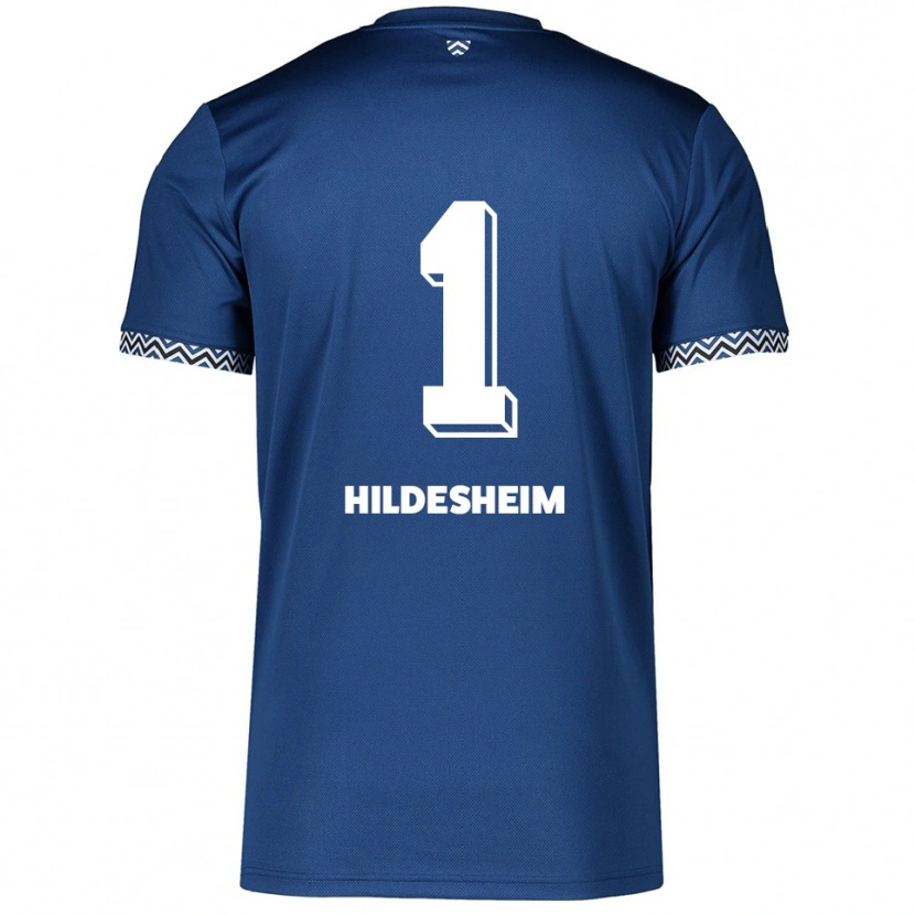 Danxen Heren Philip Hildesheim #1 Marine Wit Thuisshirt Thuistenue 2025/26 T-Shirt