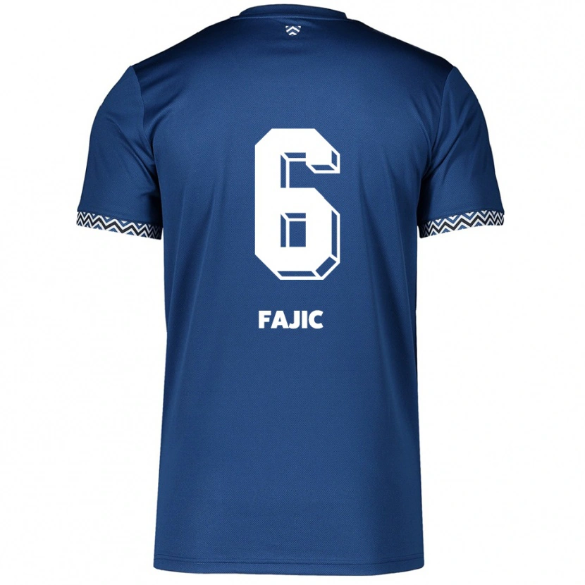 Danxen Heren Suat Fajic #6 Marine Wit Thuisshirt Thuistenue 2025/26 T-Shirt