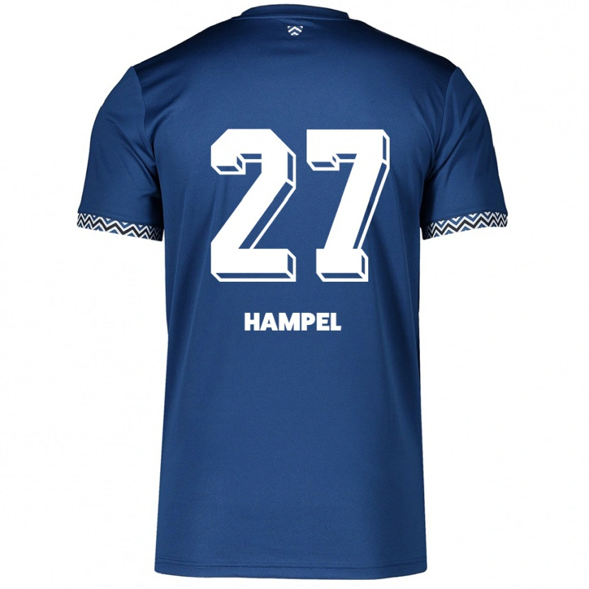 Danxen Heren Jocelyn Hampel #27 Marine Wit Thuisshirt Thuistenue 2025/26 T-Shirt