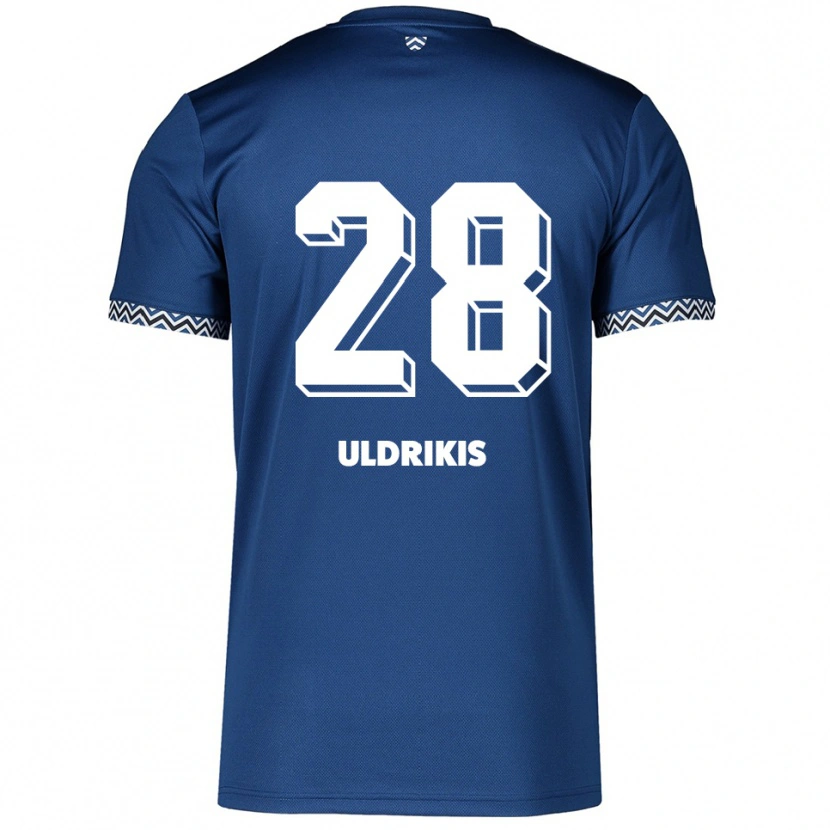Danxen Heren Roberts Uldrikis #28 Marine Wit Thuisshirt Thuistenue 2025/26 T-Shirt