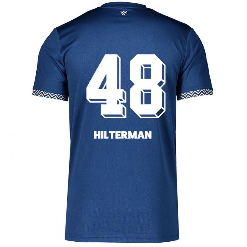 Danxen Heren Jeredy Hilterman #48 Marine Wit Thuisshirt Thuistenue 2025/26 T-Shirt