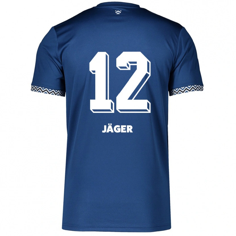 Danxen Heren Mino Jäger #12 Marine Wit Thuisshirt Thuistenue 2025/26 T-Shirt