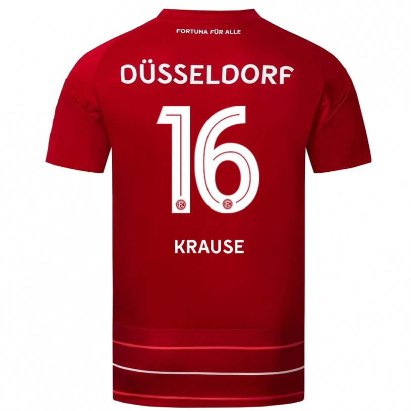 Danxen Heren Arno Krause #16 Rood Wit Thuisshirt Thuistenue 2025/26 T-Shirt