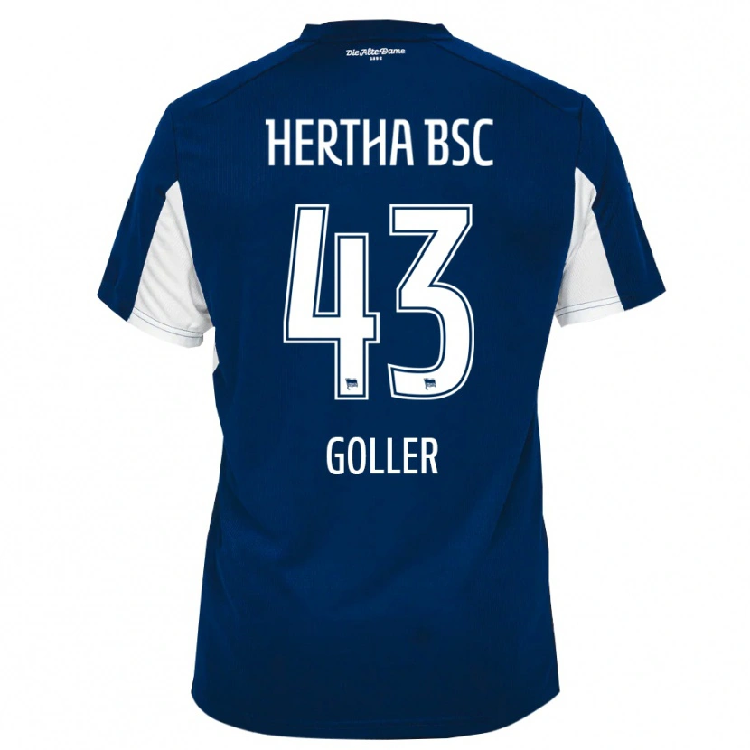 Danxen Heren Tim Goller #43 Wit Blauw Thuisshirt Thuistenue 2025/26 T-Shirt