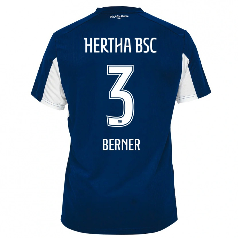 Danxen Heren Janne Berner #3 Wit Blauw Thuisshirt Thuistenue 2025/26 T-Shirt