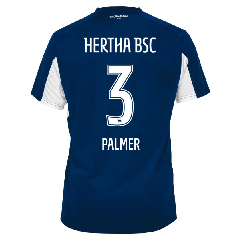 Danxen Heren Nelly Palmer #3 Wit Blauw Thuisshirt Thuistenue 2025/26 T-Shirt