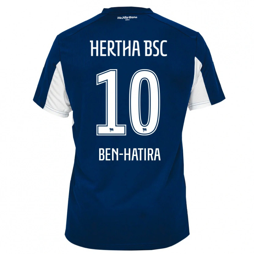 Danxen Heren Änis Ben-Hatira #10 Wit Blauw Thuisshirt Thuistenue 2025/26 T-Shirt