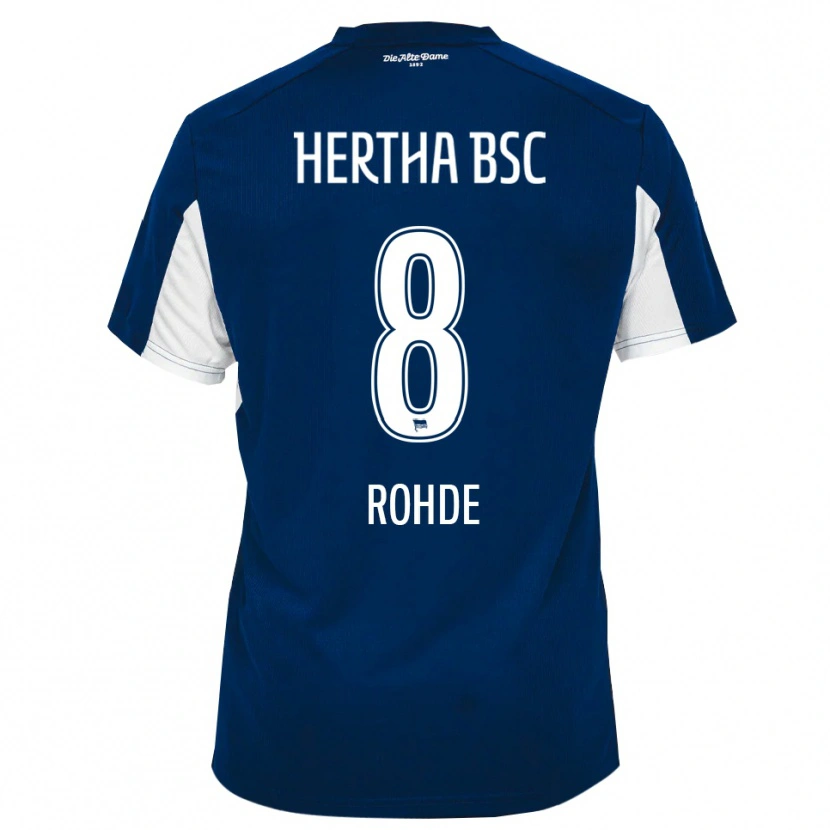 Danxen Heren Marleen Rohde #8 Wit Blauw Thuisshirt Thuistenue 2025/26 T-Shirt