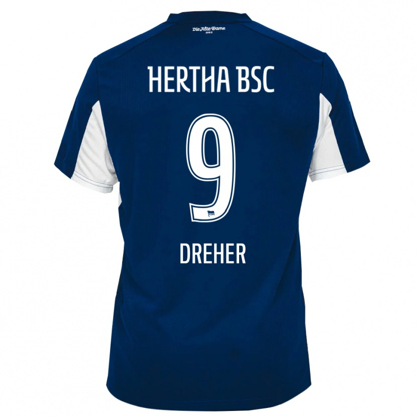 Danxen Heren Clara Dreher #9 Wit Blauw Thuisshirt Thuistenue 2025/26 T-Shirt