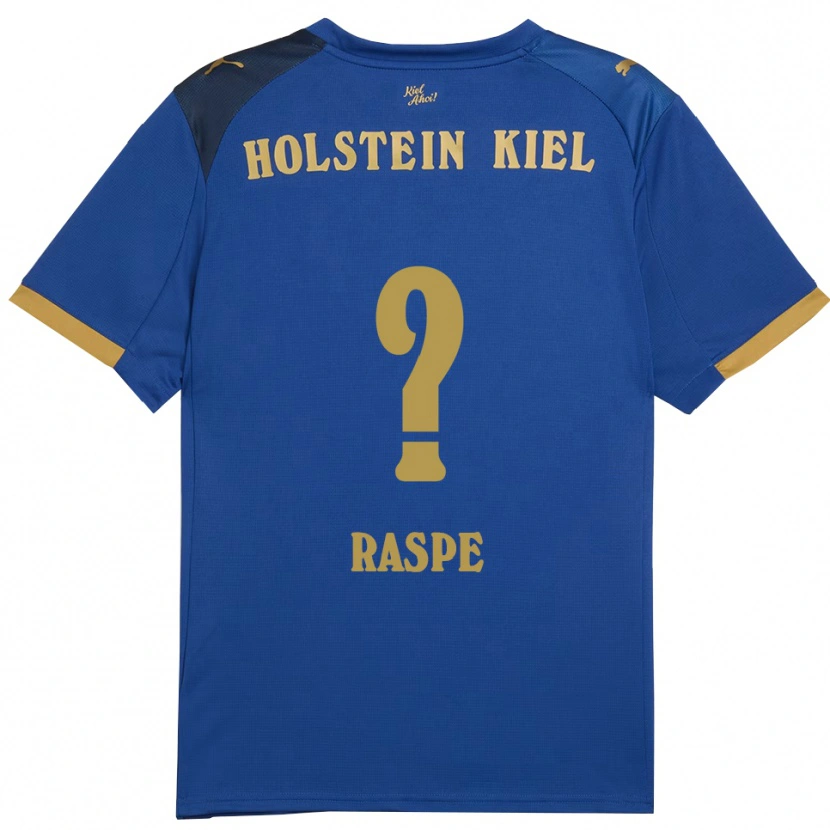 Danxen Heren Maximilian Raspe #0 Blauw Goud Thuisshirt Thuistenue 2025/26 T-Shirt