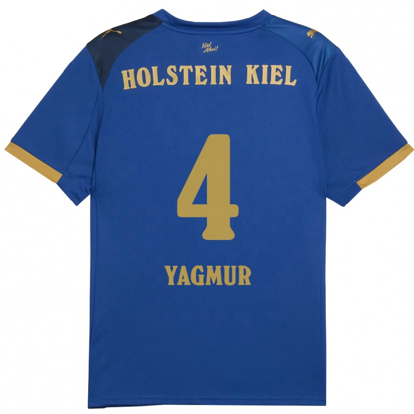 Danxen Heren Zehra Yagmur #4 Blauw Goud Thuisshirt Thuistenue 2025/26 T-Shirt