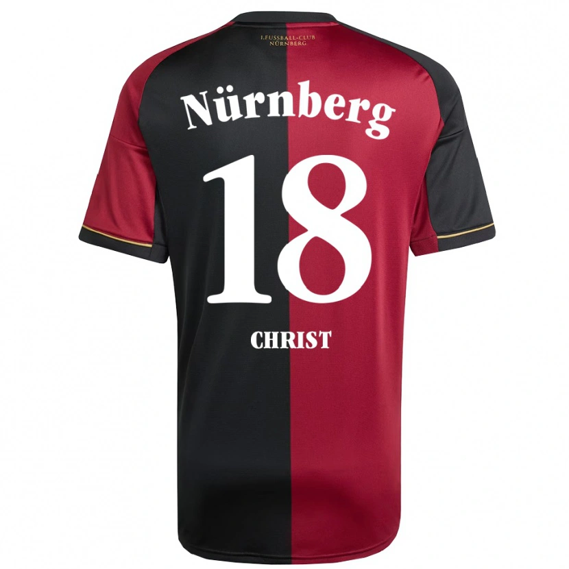 Danxen Heren Maurice Christ #18 Bordeauxzwart Thuisshirt Thuistenue 2025/26 T-Shirt