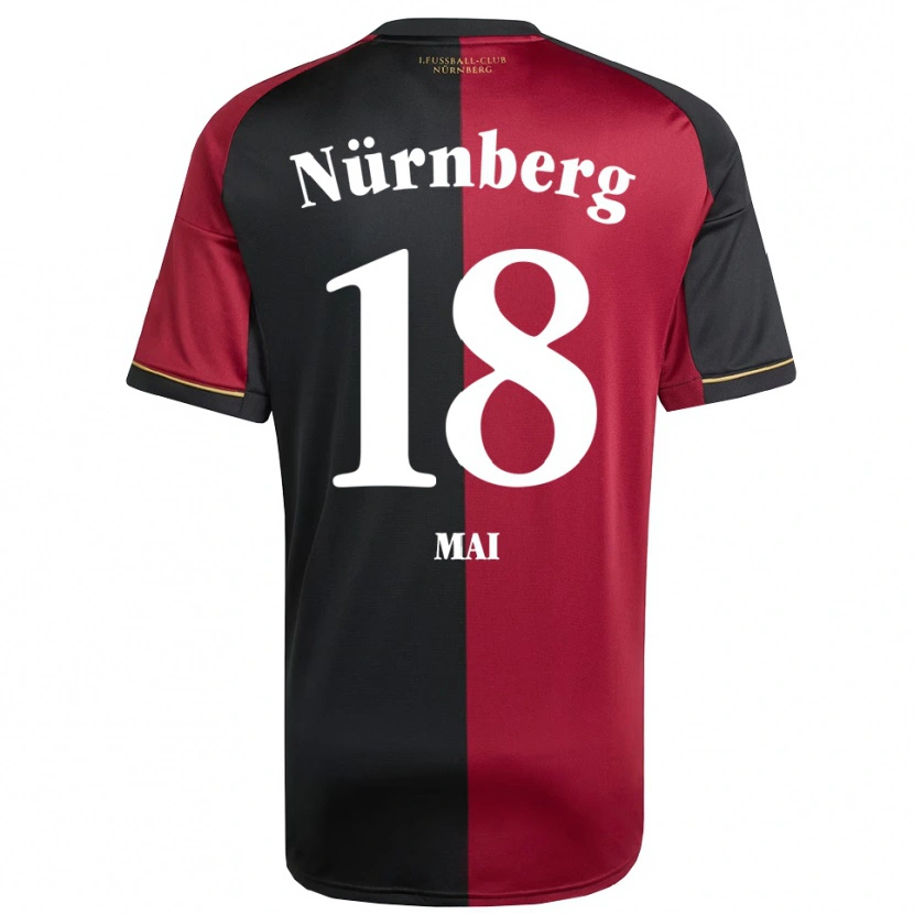 Danxen Heren Franziska Mai #18 Bordeauxzwart Thuisshirt Thuistenue 2025/26 T-Shirt