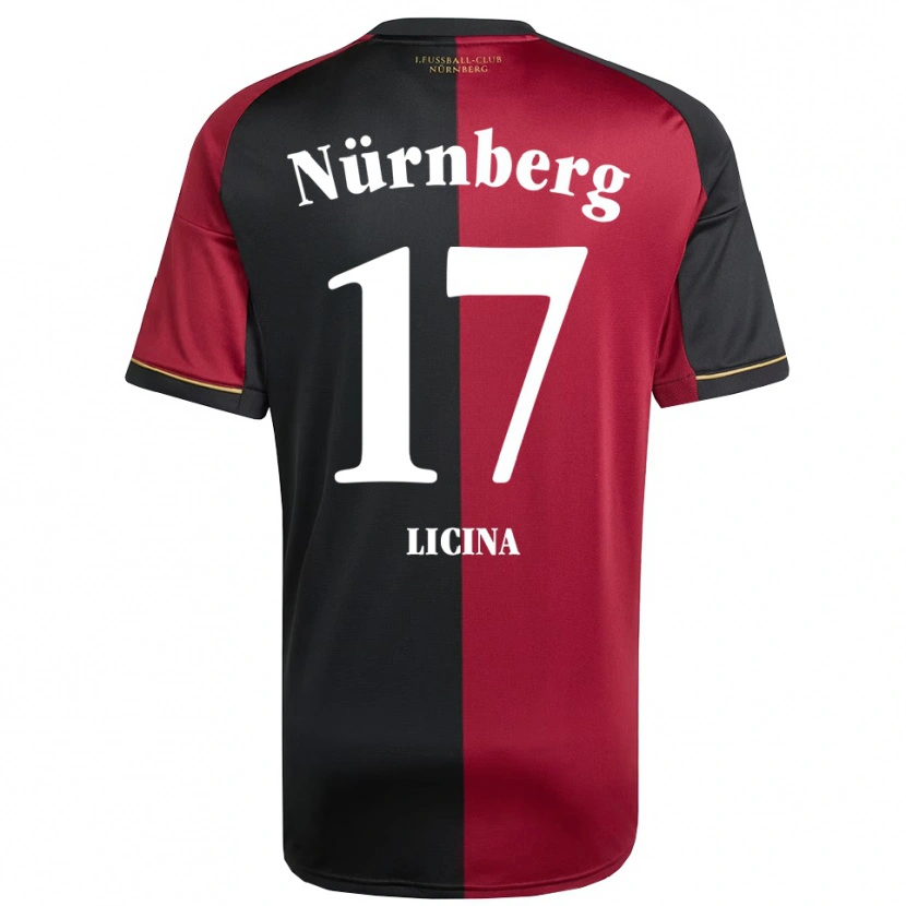 Danxen Heren Selma Licina #17 Bordeauxzwart Thuisshirt Thuistenue 2025/26 T-Shirt