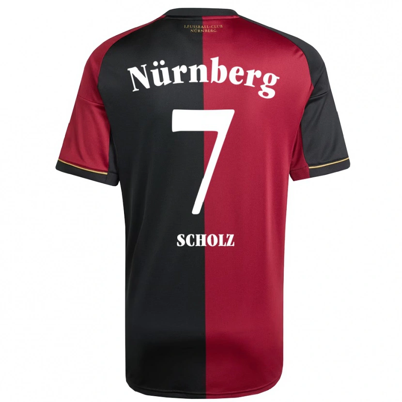 Danxen Heren Marina Scholz #7 Bordeauxzwart Thuisshirt Thuistenue 2025/26 T-Shirt