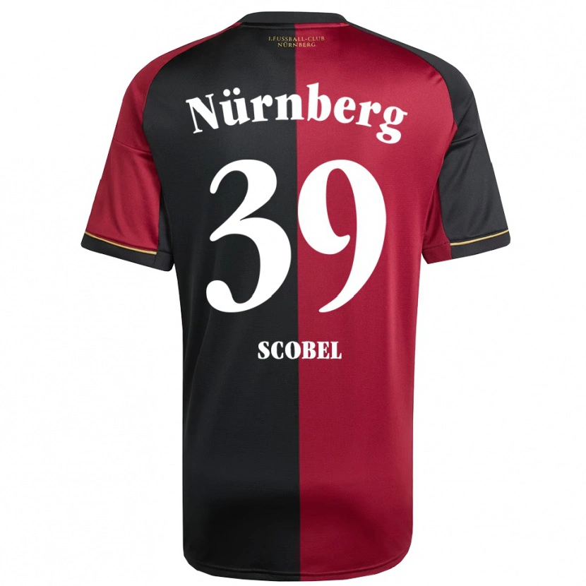 Danxen Heren Piet Scobel #39 Bordeauxzwart Thuisshirt Thuistenue 2025/26 T-Shirt