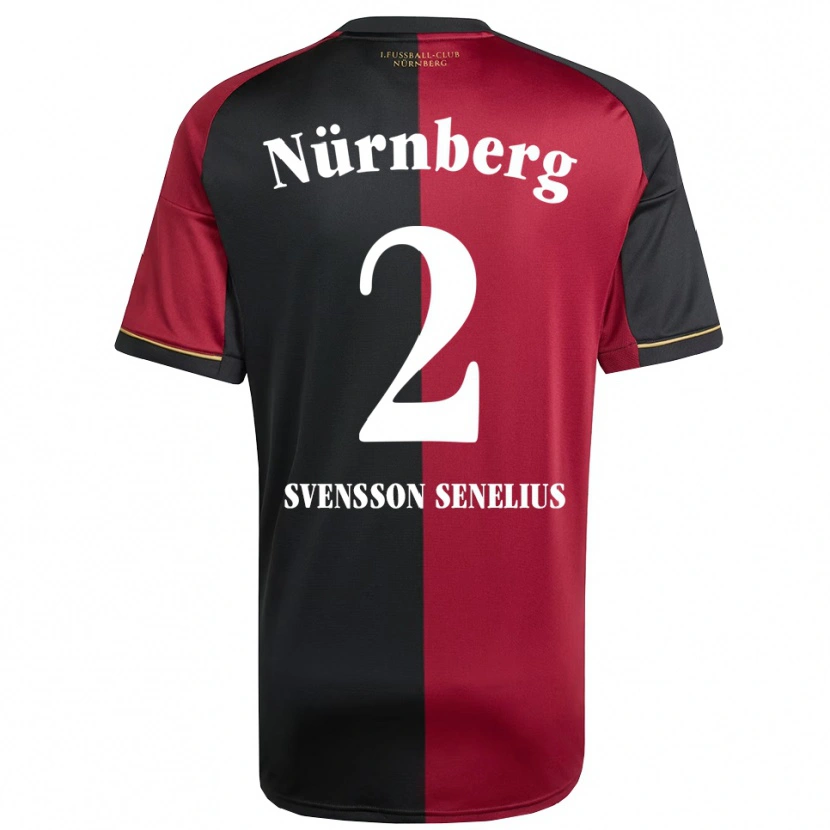 Danxen Heren Klara Svensson Senelius #2 Bordeauxzwart Thuisshirt Thuistenue 2025/26 T-Shirt