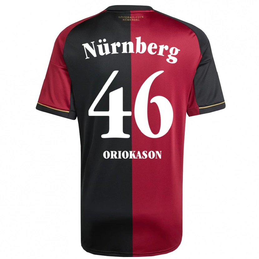 Danxen Heren Emmanuel Oriokason #46 Bordeauxzwart Thuisshirt Thuistenue 2025/26 T-Shirt