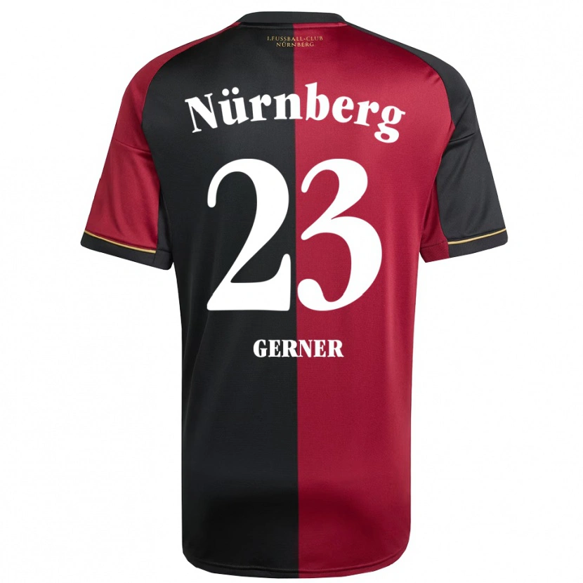 Danxen Heren Lucas Gerner #23 Bordeauxzwart Thuisshirt Thuistenue 2025/26 T-Shirt