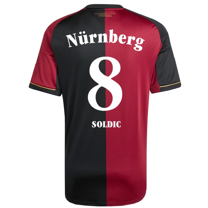 Danxen Heren Marko Soldic #8 Bordeauxzwart Thuisshirt Thuistenue 2025/26 T-Shirt