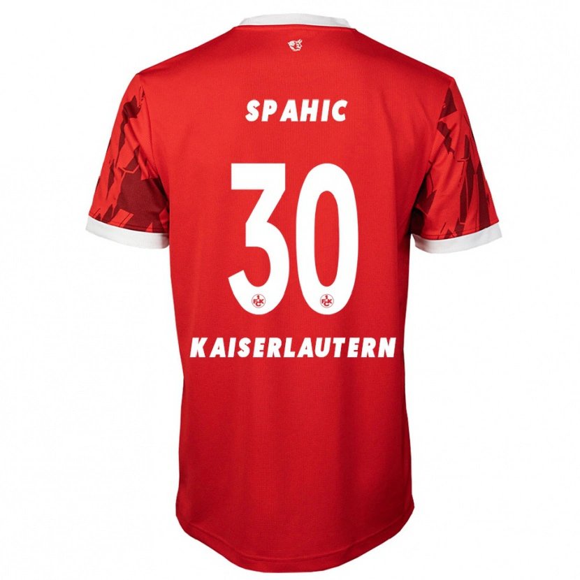 Danxen Heren Avdo Spahic #30 Rood Wit Thuisshirt Thuistenue 2025/26 T-Shirt