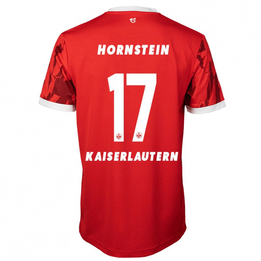 Danxen Heren Joel Hornstein #17 Rood Wit Thuisshirt Thuistenue 2025/26 T-Shirt