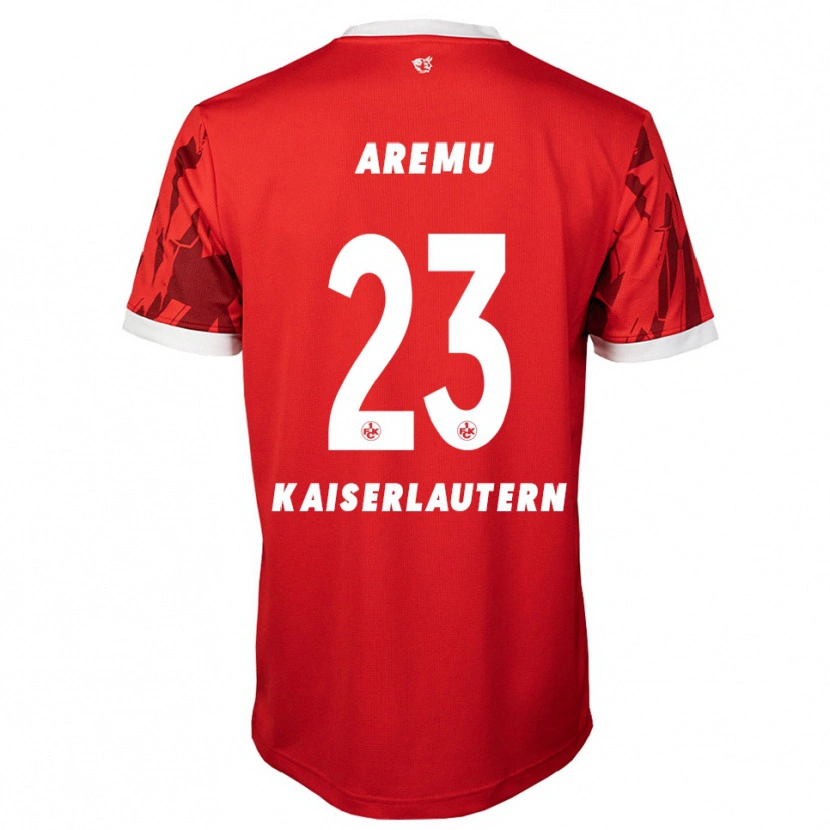 Danxen Heren Afeez Aremu #23 Rood Wit Thuisshirt Thuistenue 2025/26 T-Shirt