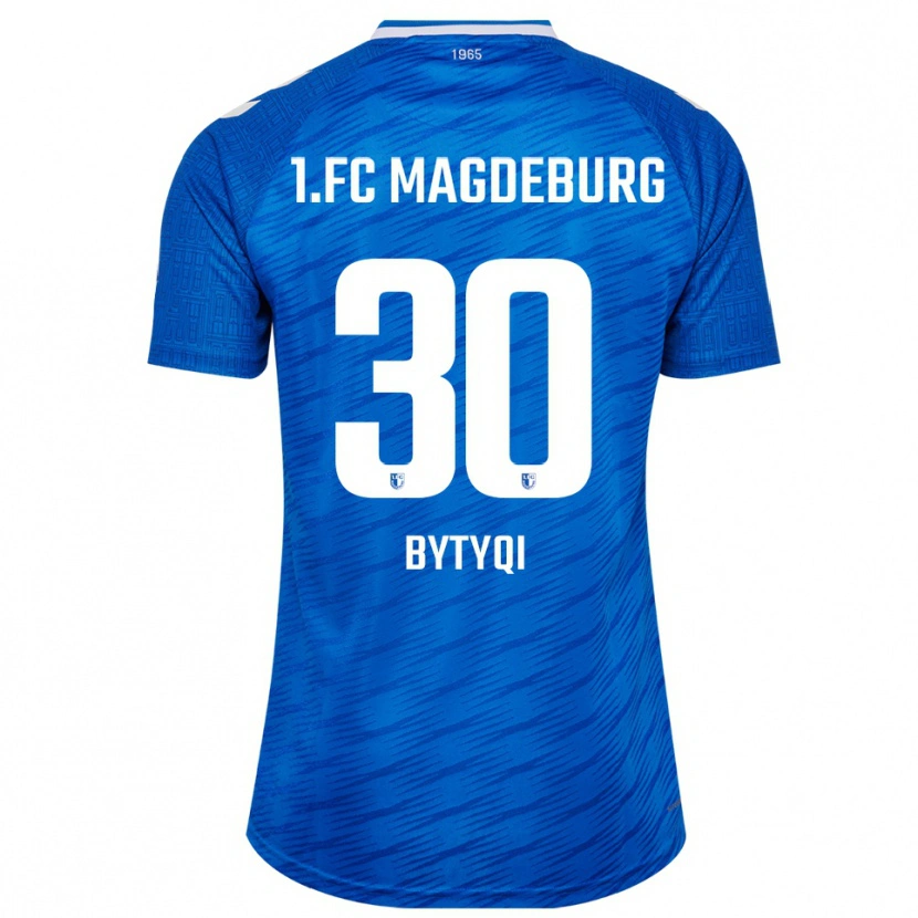 Danxen Heren Enis Bytyqi #30 Blauw Wit Thuisshirt Thuistenue 2025/26 T-Shirt