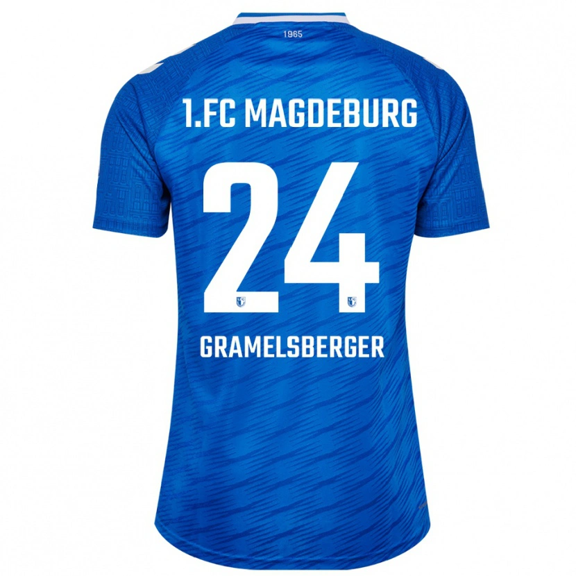 Danxen Heren Lennert Gramelsberger #24 Blauw Wit Thuisshirt Thuistenue 2025/26 T-Shirt