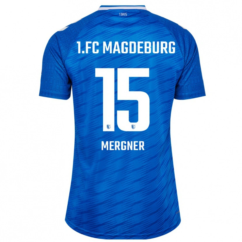 Danxen Heren Leon Mergner #15 Blauw Wit Thuisshirt Thuistenue 2025/26 T-Shirt
