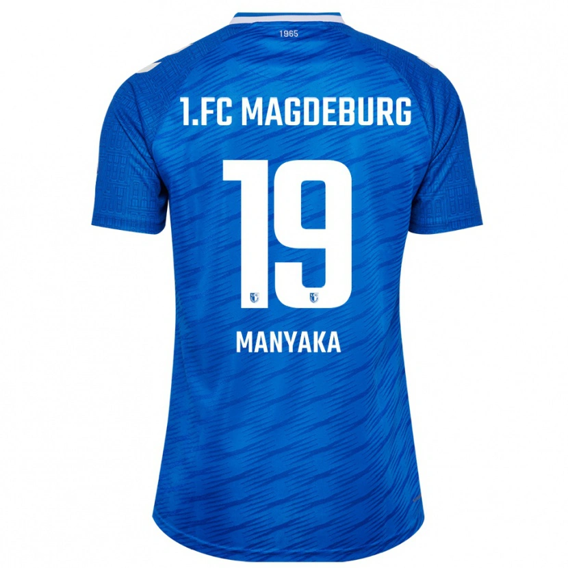 Danxen Heren Elishama Manyaka #19 Blauw Wit Thuisshirt Thuistenue 2025/26 T-Shirt