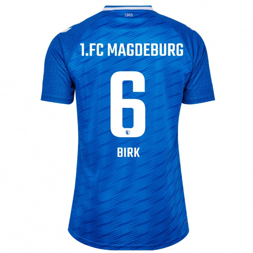 Danxen Heren Timo Birk #6 Blauw Wit Thuisshirt Thuistenue 2025/26 T-Shirt