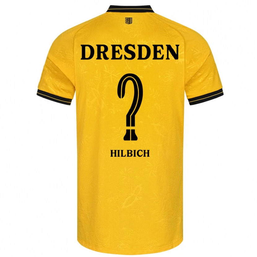 Danxen Heren Amelie Hilbich #0 Geel Zwart Thuisshirt Thuistenue 2025/26 T-Shirt