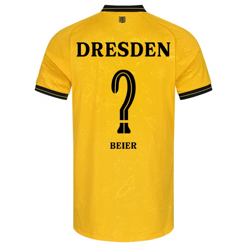 Danxen Heren Samantha Beier #0 Geel Zwart Thuisshirt Thuistenue 2025/26 T-Shirt