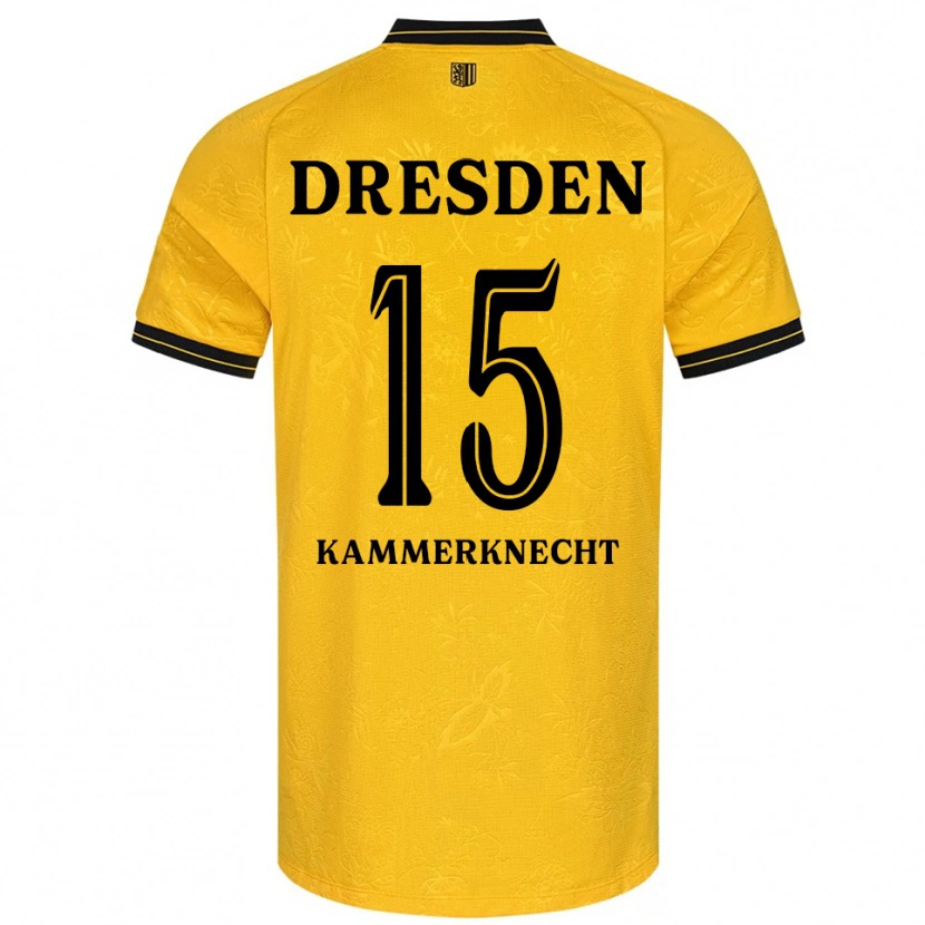 Danxen Heren Claudio Kammerknecht #15 Geel Zwart Thuisshirt Thuistenue 2025/26 T-Shirt